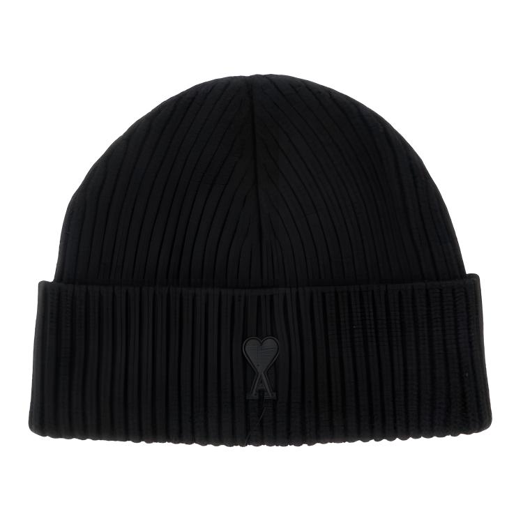 

AMIPARIS Вышитая шапка Ami Paris Ami De Coeur, Black