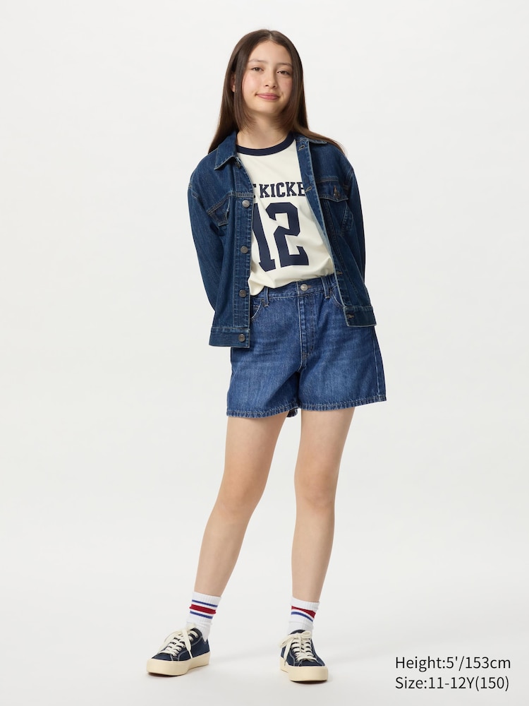 

Джинсовые шорты Uniqlo, цвет 67 синий