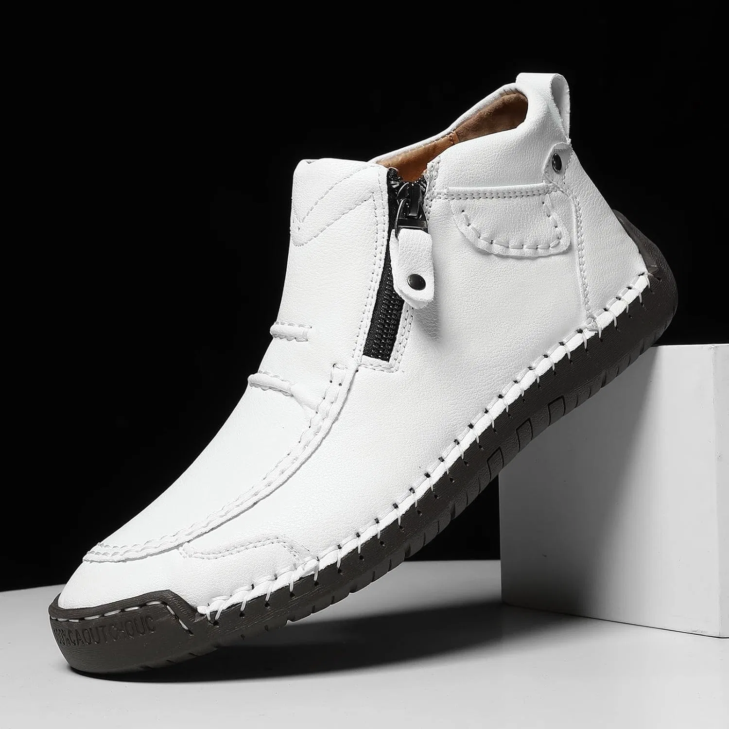 Кеды мужские Premium Leather, White — фото 2