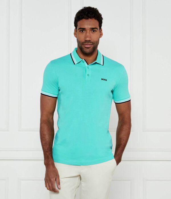 

Рубашка поло Regular fit Boss Green, бирюзовый