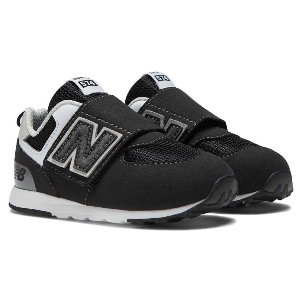 Кроссовки New Balance 574 New-B широкой формы, черный — фото 4