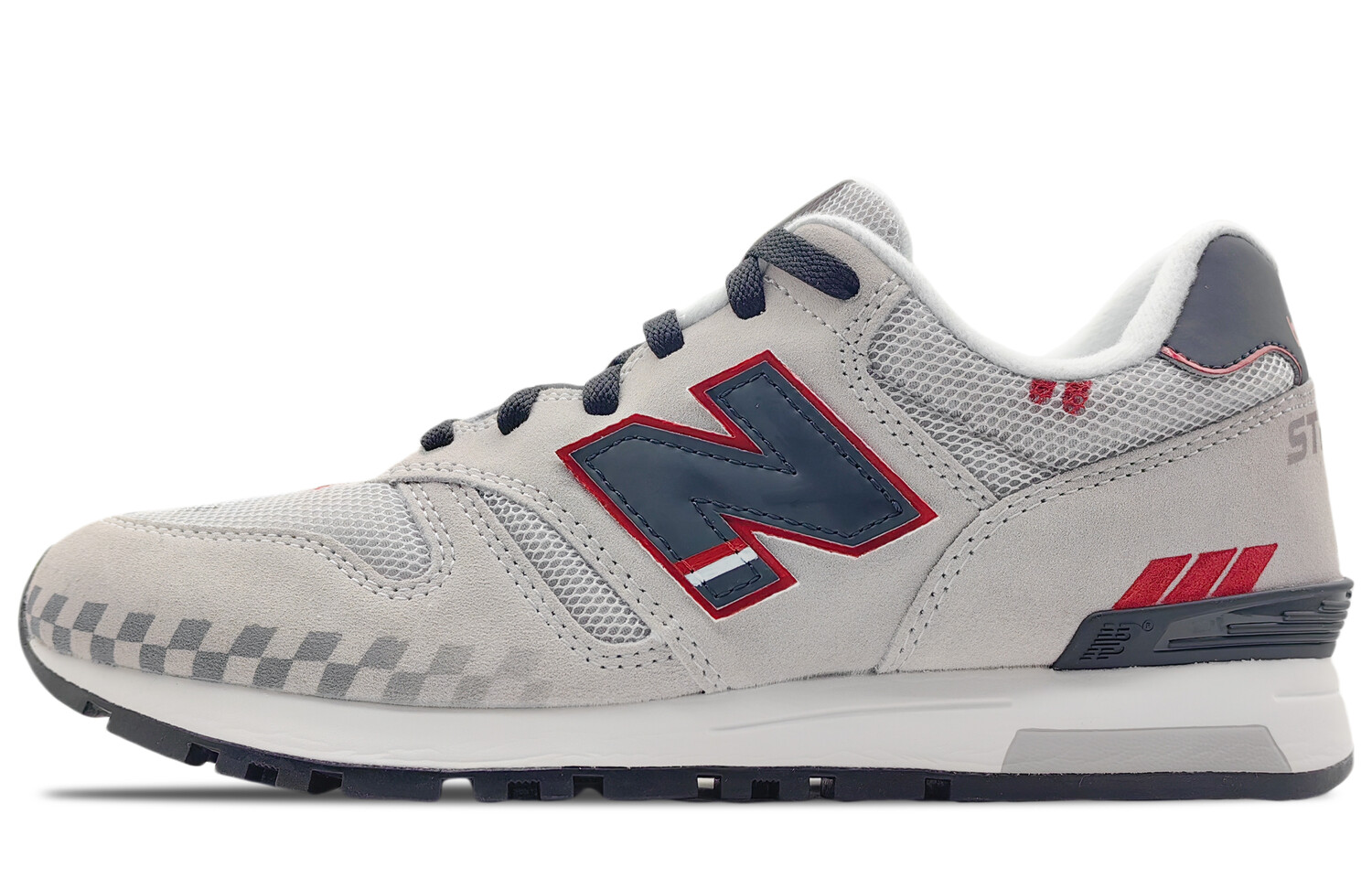 

Кроссовки NB 565 унисекс средней высоты, черные New Balance