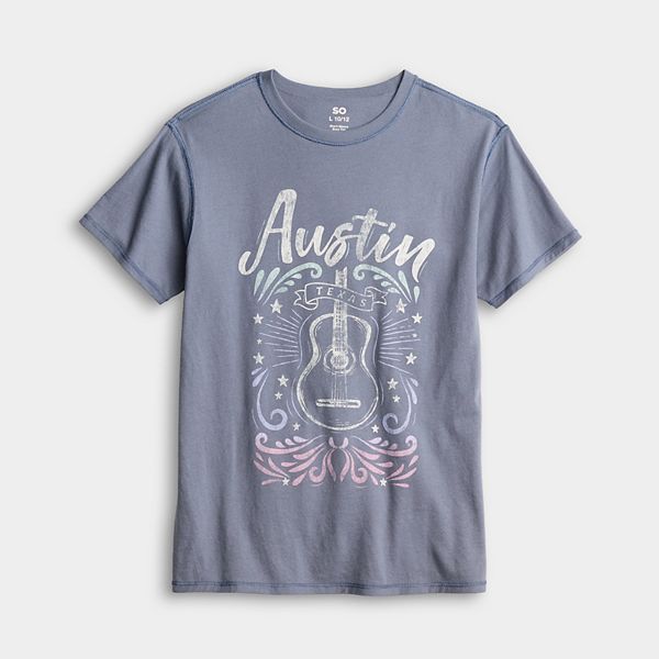 

Детская футболка с принтом oversize So, Austin Guitar Grey