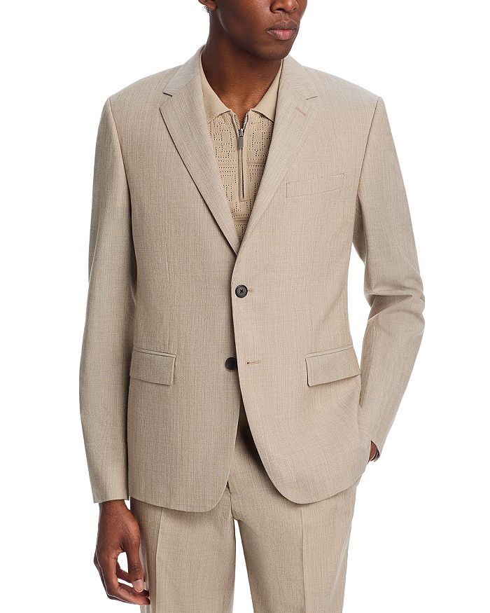 

Пиджак Chambers Mélange Slim Fit из мягкой ткани с классическим кроем Theory, коричневый/бежевый