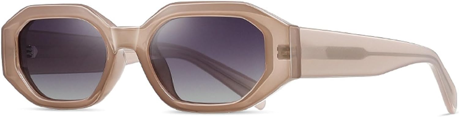 

Ретро поляризованные солнцезащитные очки для мужчин, сверхлегкая оправа TR90, полигональные солнцезащитные очки для женщин, прямоугольные солнцезащитные очки из ацетата mincl, C2