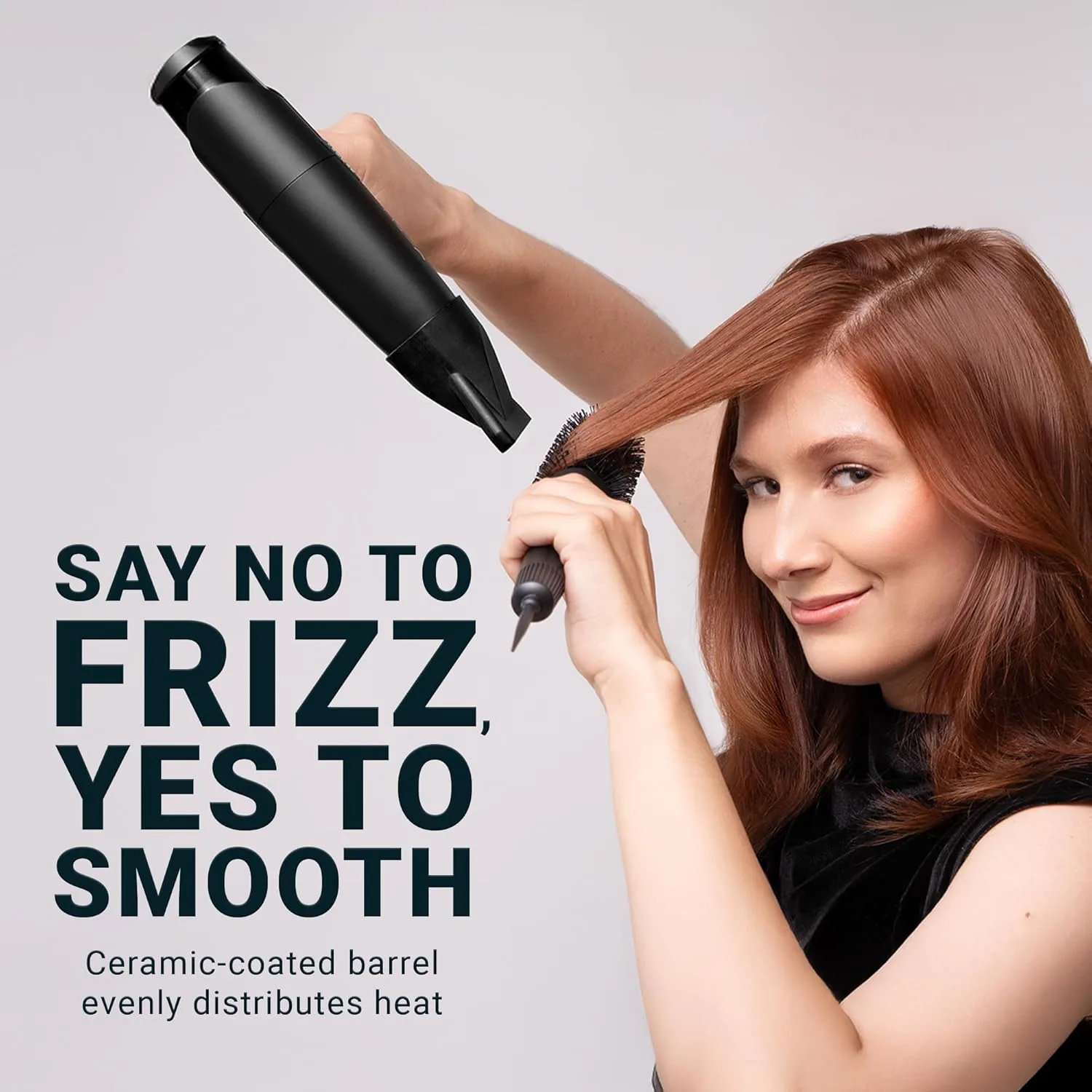 StyleCraft NoFRIZZ круглая щетка с запатентованной вентилируемой конструкцией для 50% больше воздушного потока, ионной технологией и керамическим покрытием 32 мм — фото 2