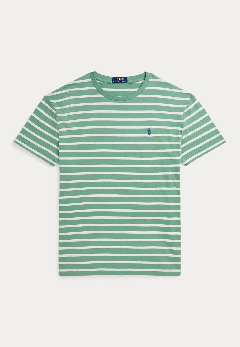 

Футболка с принтом CLASSIC FIT STRIPED JERSEY T-SHIRT Ralph Lauren, мята