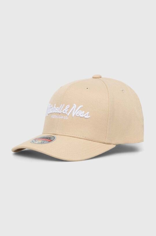 

Шапка с козырьком с добавлением хлопка Mitchell&Ness, бежевый