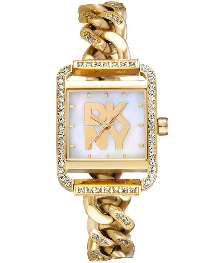 

Женские часы-браслет City Glitz с позолоченным корпусом из нержавеющей стали, 35 мм DKNY