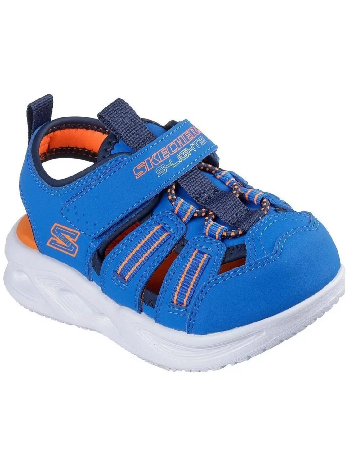Спортивные кроссовки SKECHERS Skechers Sola Glow Sandal-hyp синего цвета