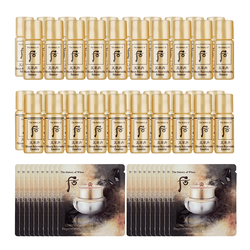Набор пробников heavenly essence dan water lotion weather dan eye cream стабилизирующий подтягивающий The History Of Whoo, Tianlv Dan Water & Lotion Set, Weather Dan Eye Cream 30 Set — фото 4