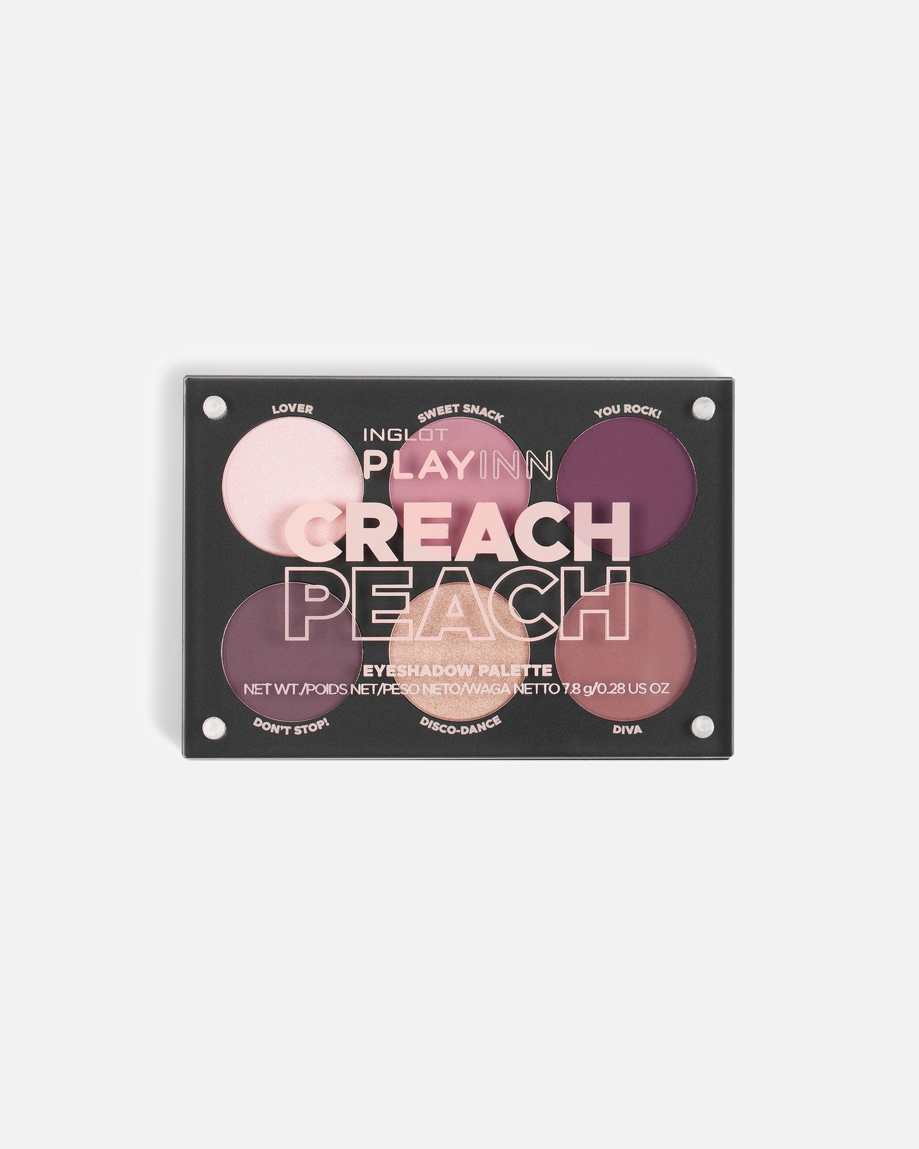 

Тени для глаз, палетка Inglot, 7, 8 гр