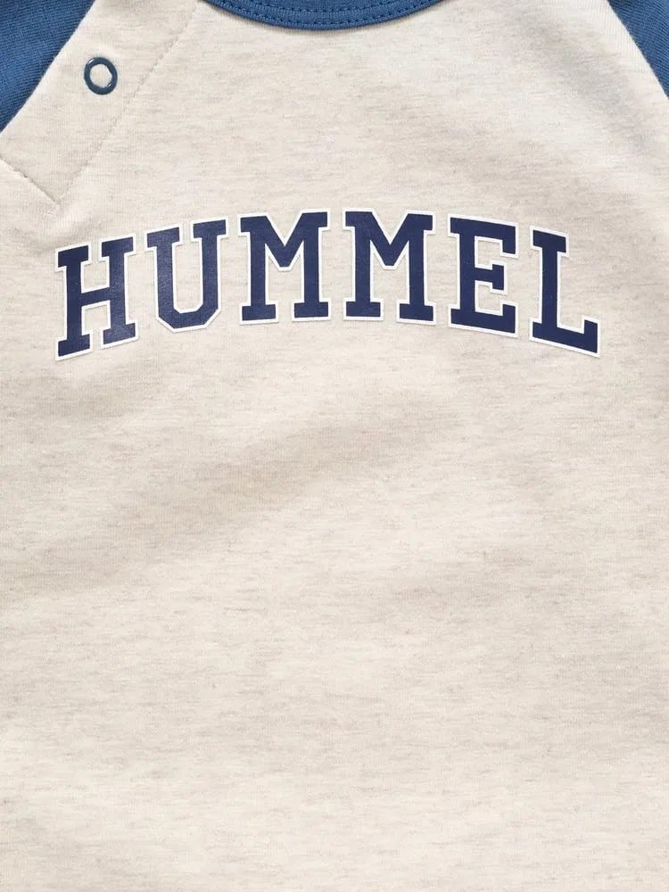 Боди для детей с длинным рукавом, Hummel, серый — фото 3