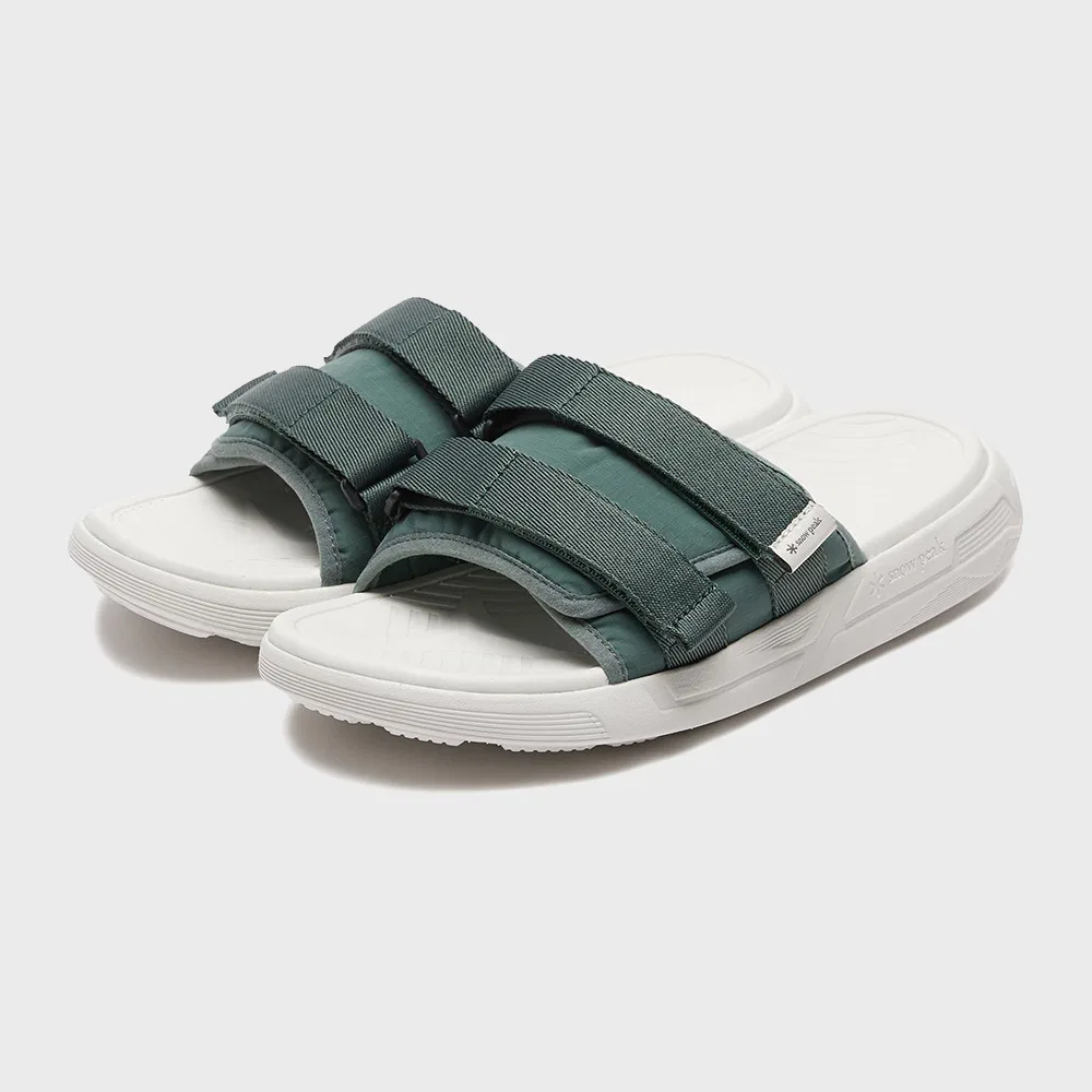 Мужские шлёпанцы Crunch 3 Slide Vintage Green от Snowpeak Apparel — фото 2