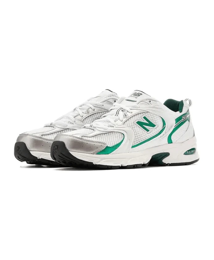Белые зеленые кроссовки Nightwatch New Balance, серый — фото 2