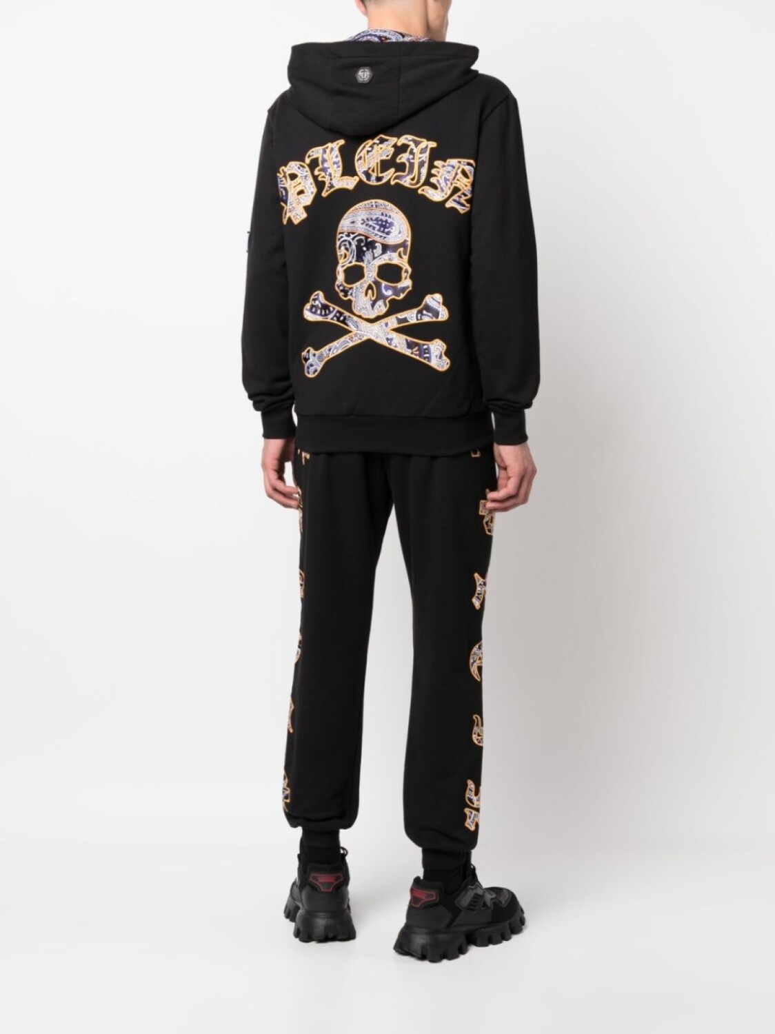

Philipp Plein худи с атласной подкладкой и принтом Skull, черный