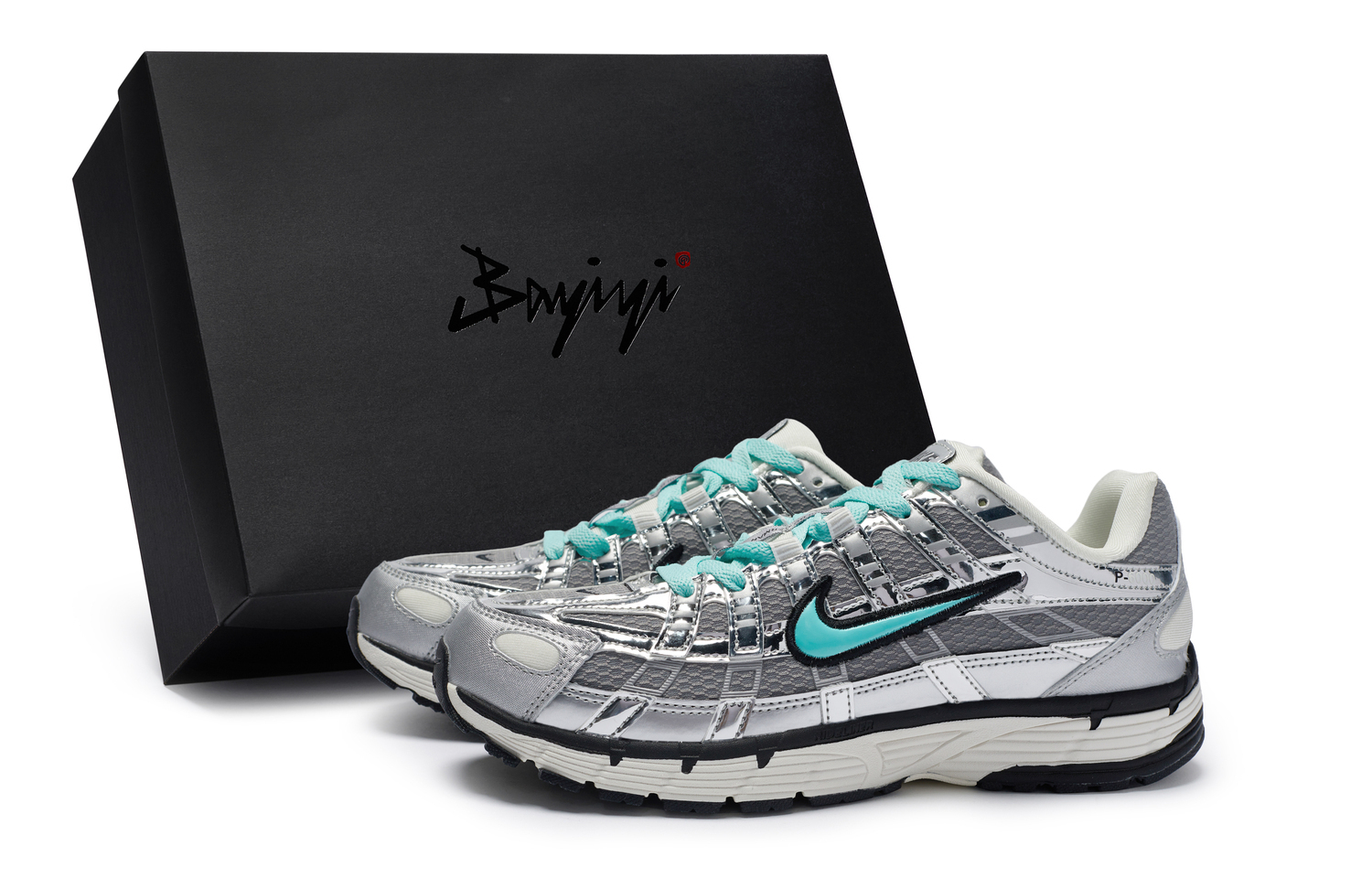 

Nike P-6000 противоскользящие и износостойкие дышащие низкие кроссовки унисекс Silver Grey Tiffany, цвет Silver Gray Tiffany