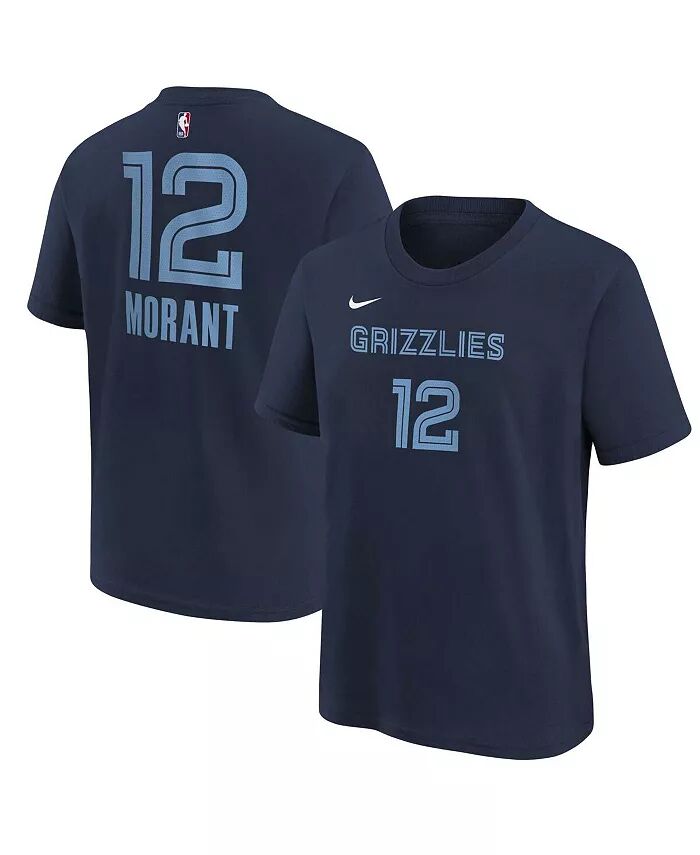 

Футболка с именем и номером Big Boys Ja Morant Navy Memphis Grizzlies Nike