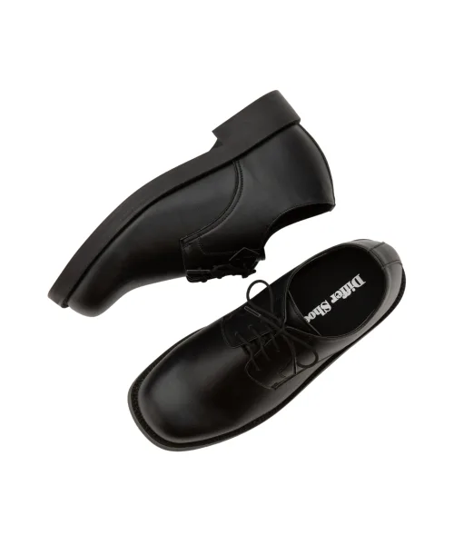 Мужские туфли дерби на высоком каблуке 7CM 702 Sharp DIFFERSHOE чёрные — фото 3