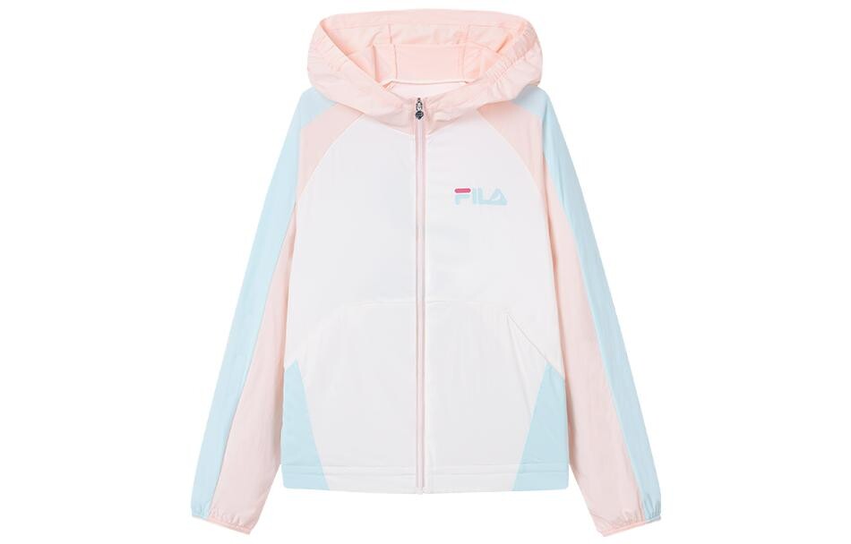 

Ветровка FILA, белый/розовый