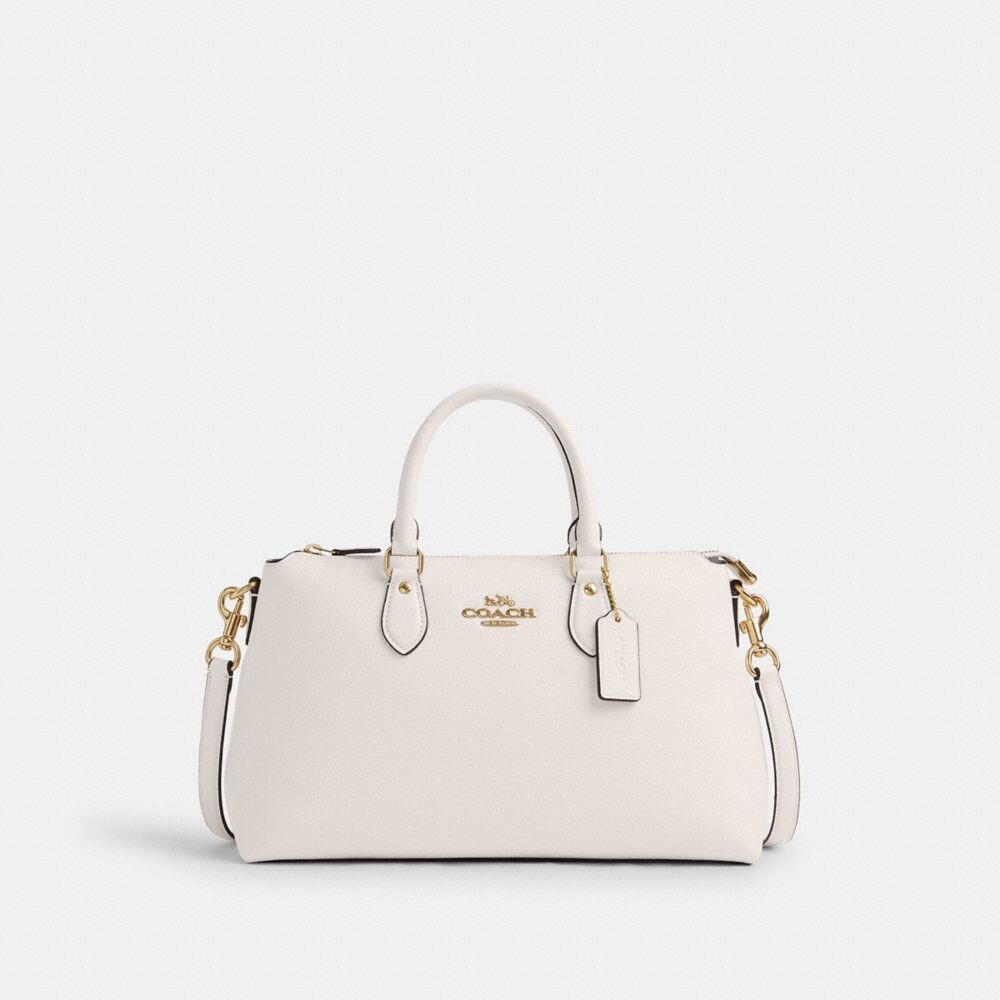 

Сумка COACH Georgia Satchel, золотой/шелковый