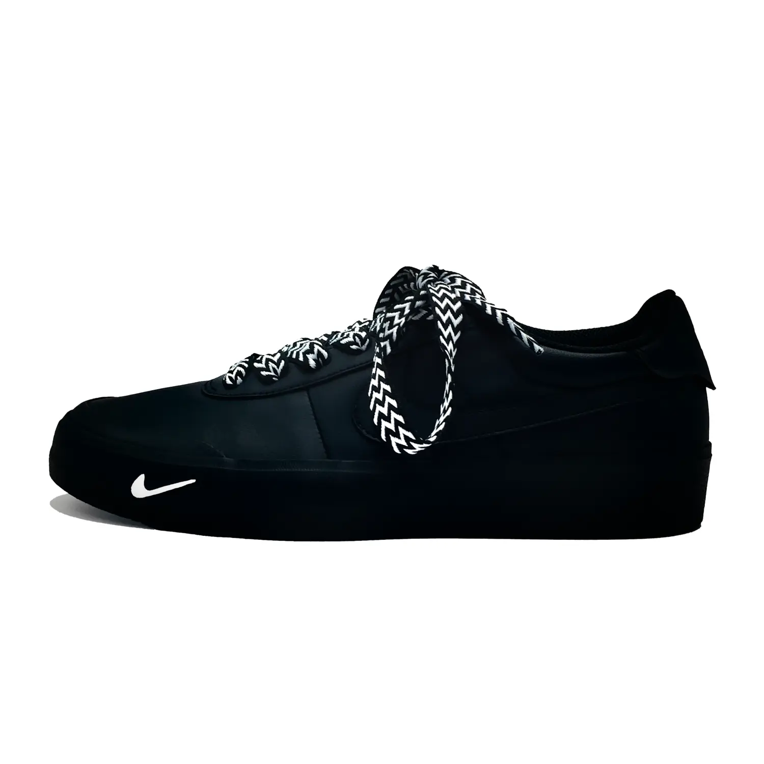 

Nike Кроссовки для скейтбординга Court Shot Black Panther износостойкие и легкие низкие унисекс черные, цвет Black