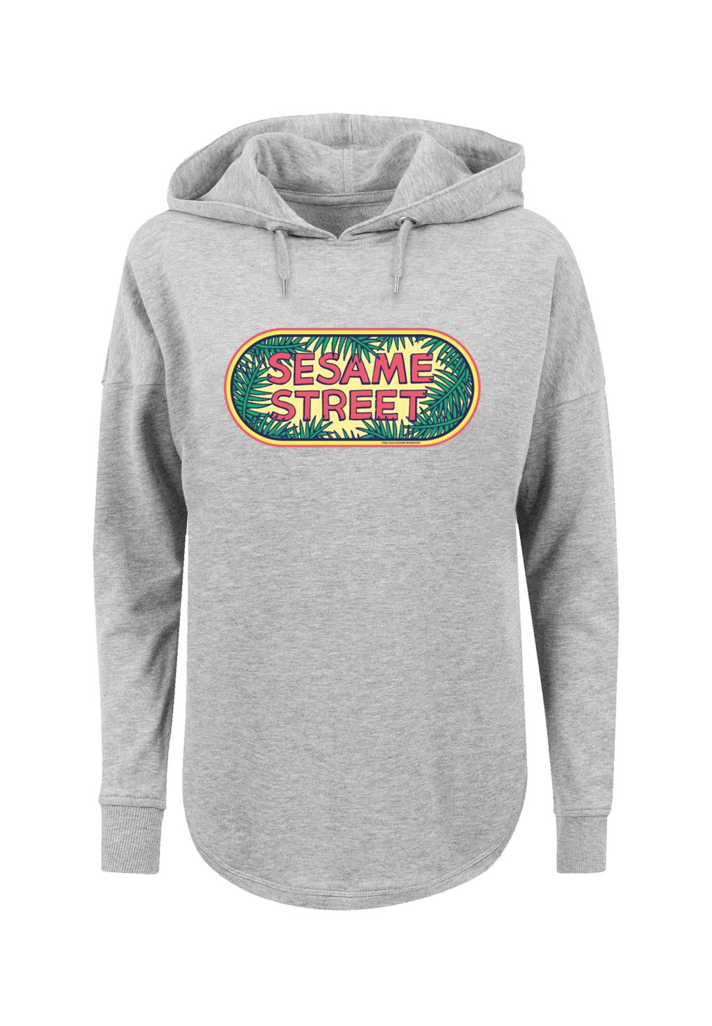 

Толстовка с капюшоном SESAMSTRASSE JUNGLE LOGO F4NT4STIC, серый