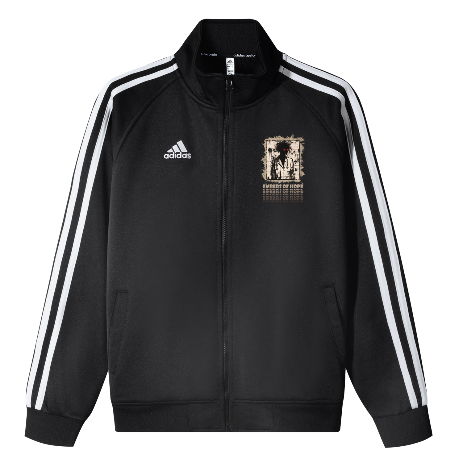 

Adidas Унисекс куртка 3-Stripes черная, Black