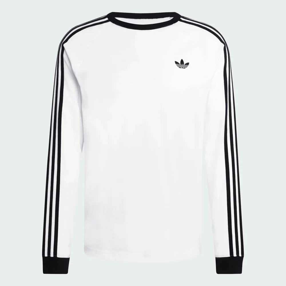Футболка с длинным рукавом с тремя полосками Adidas, white — фото 4