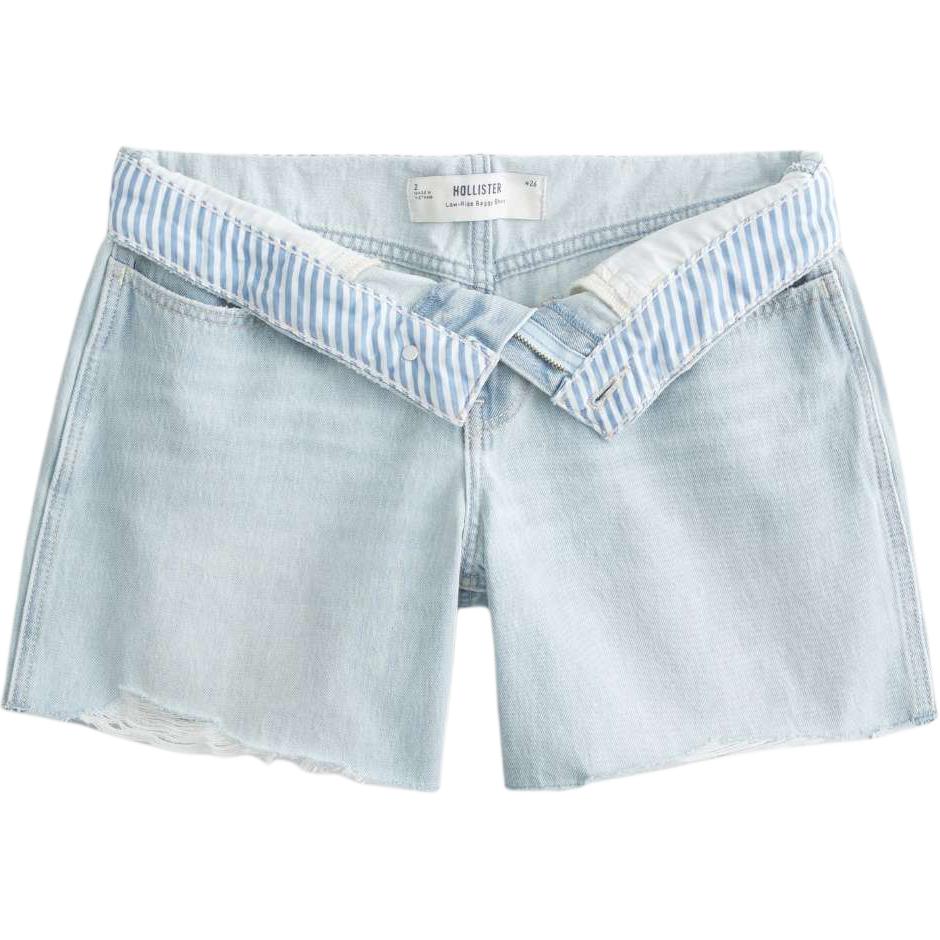 

Джинсовые шорты женские светлая стирка Hollister, Light Washed