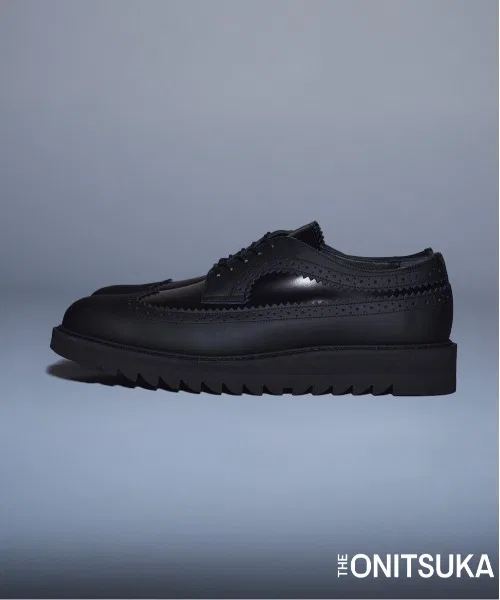 Мужские кожаные броги THE ONITSUKA BROGUE чёрные