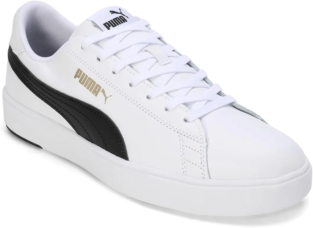Кроссовки PUMA Serve Pro Lite унисекс, Puma White Puma Black Puma Team Gold — фото 2