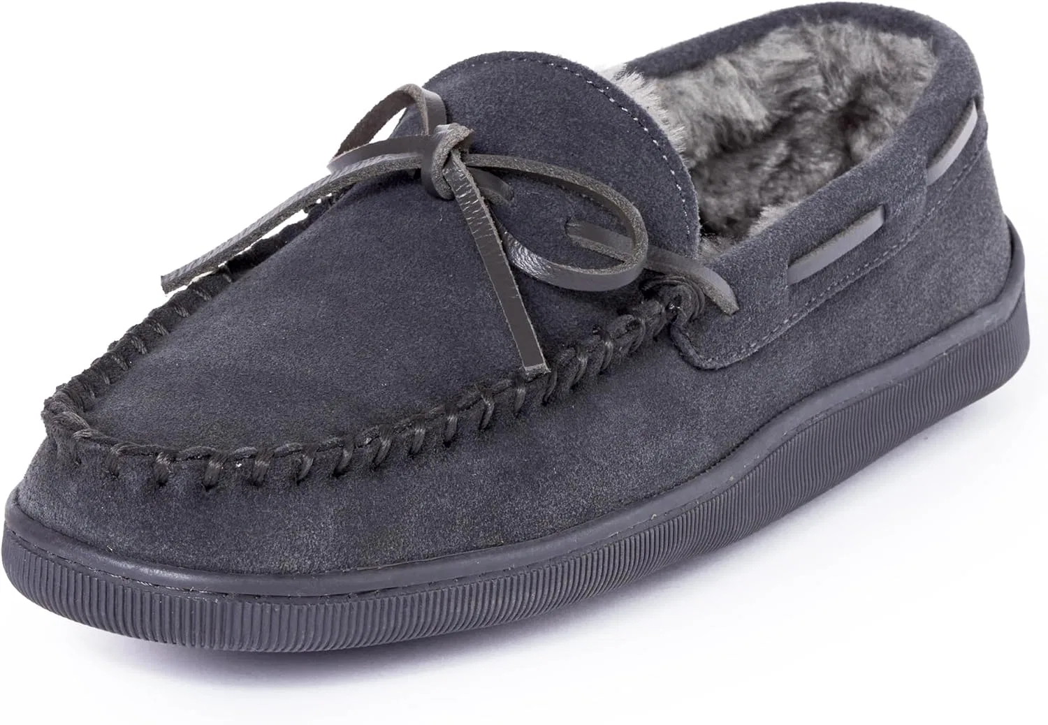Тапочки с начесом Minnetonka, угольный