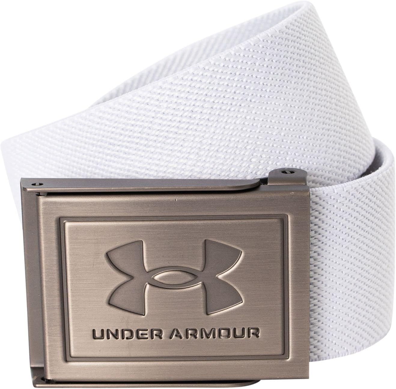

Under Armour мужской пояс Stretch Webbing, (100) White/Steel/Steel