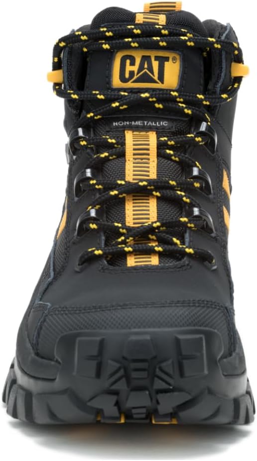 Мужские ботинки CAT Invader Mid Vent Waterproof с композитным защитным носком, неметаллические, черный — фото 2