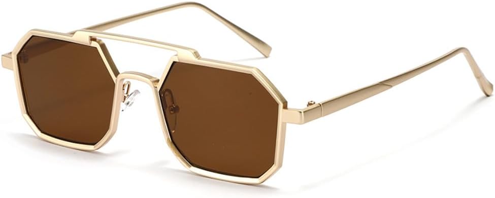 

Ретро солнцезащитные очки для женщин и мужчин, металлические солнцезащитные очки в винтажном стиле с защитой от УФ-излучения UV400 для использования на открытом воздухе HCPIHF, 4