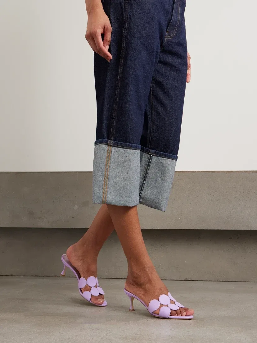 Туфли-мюли Haribalmu 50 из кожи Manolo Blahnik, фиолетовый — фото 2