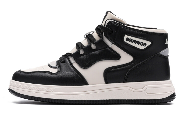 

Кроссовки WARRIOR Skateboarding Shoes Unisex High-top Black/beige, бежевый/черный