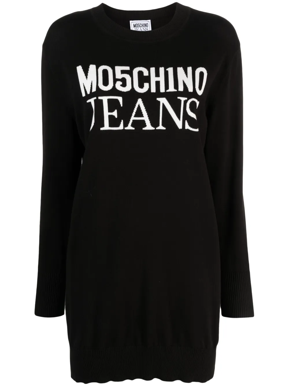 

Платье мини с логотипом MOSCHINO JEANS, черный