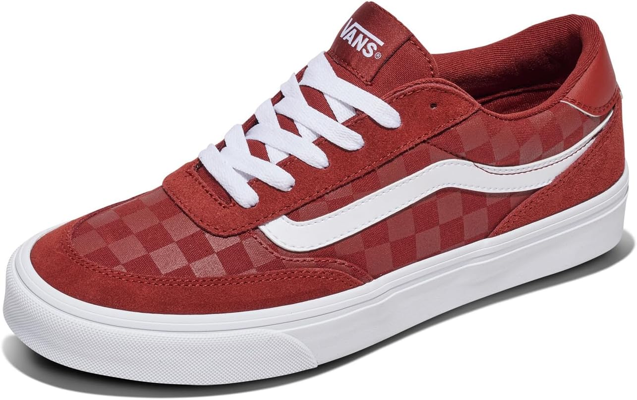 

Vans Mens Brooklyn Ls Shoe | Кроссовки Low-top для повседневной носки, прогулок, работы и моды, Tonal Check Brick Red
