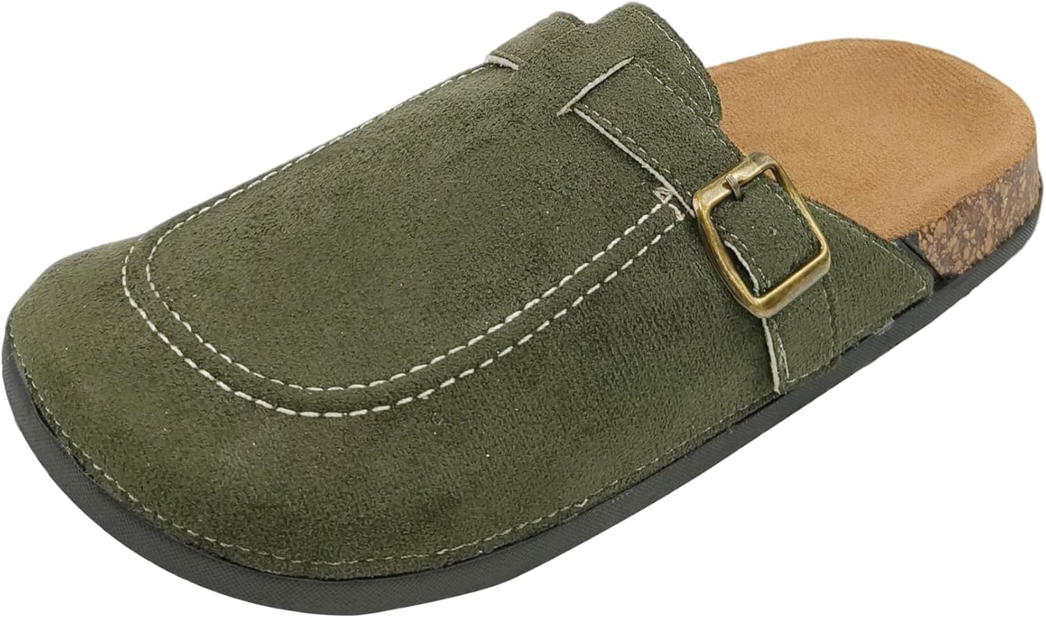 

Женские замшевые сабо LINWIN, кожаные мюли «Картошка», женские сабо для дома и улицы, зеленый