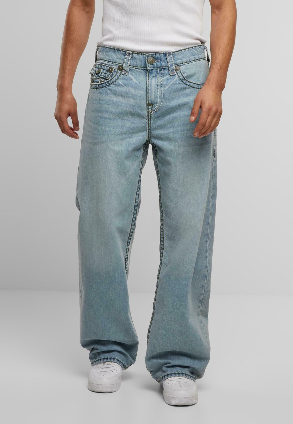 

Расклешенные джинсы VINNY SUPER T FLAP QUADRUPLE LOGO True Religion, синий