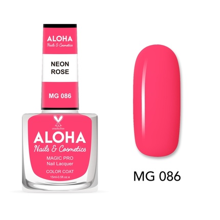 

Лак для ногтей Magic Pro 15 мл - Mg 086 / Неоновая роза Aloha Nails & Cosmetics