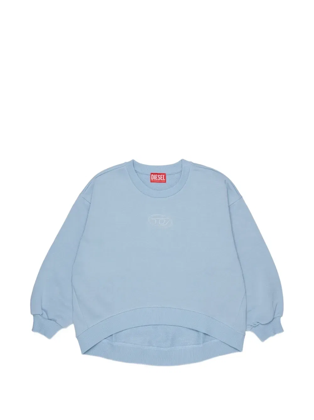Свитшот с вышивкой логотипа Diesel Kids, синий