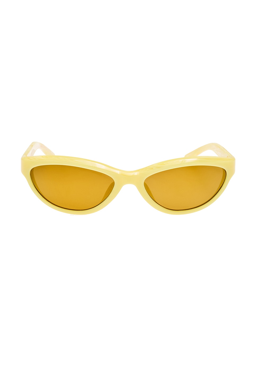 

Солнцезащитные очки Curvo Jacquemus, milky yellow, gold & bronze
