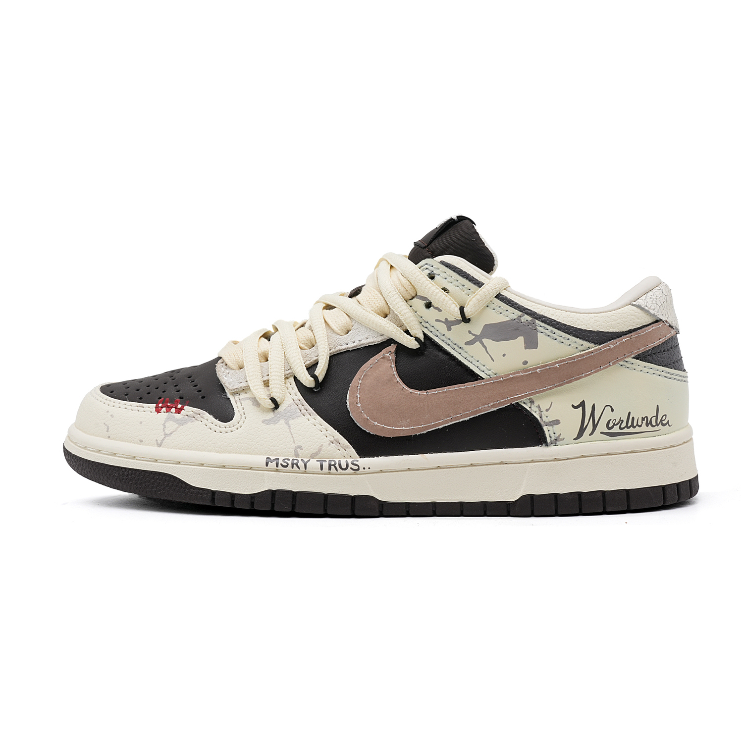 

Nike Dunk Old Street Star Abrasion Resistant Low top Skateboard Shoes мужские бежево-коричневые