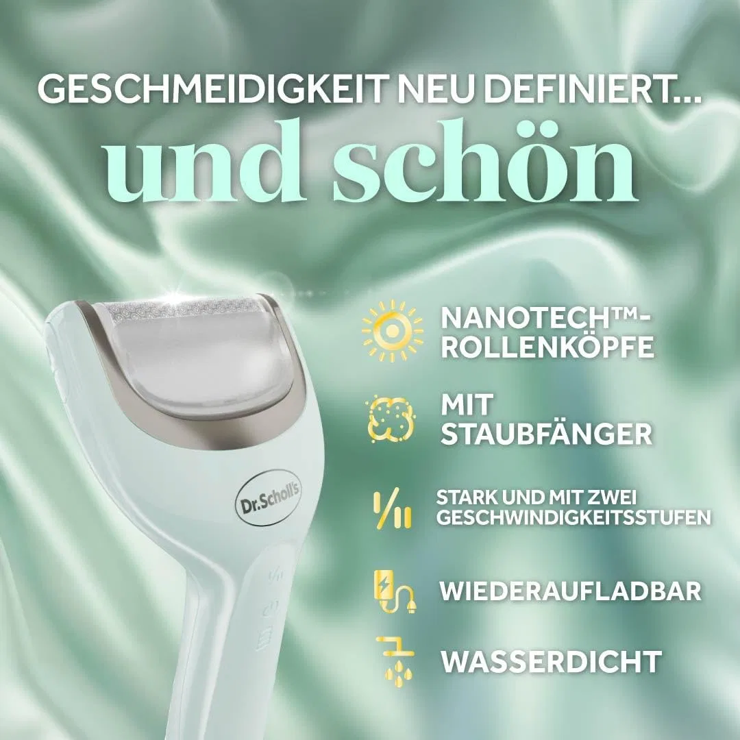 Электрическая роликовая пилка для удаления мозолей Pedi Perfect Pro от Dr. Scholl's Dr. Scholl'S, Blue — фото 3
