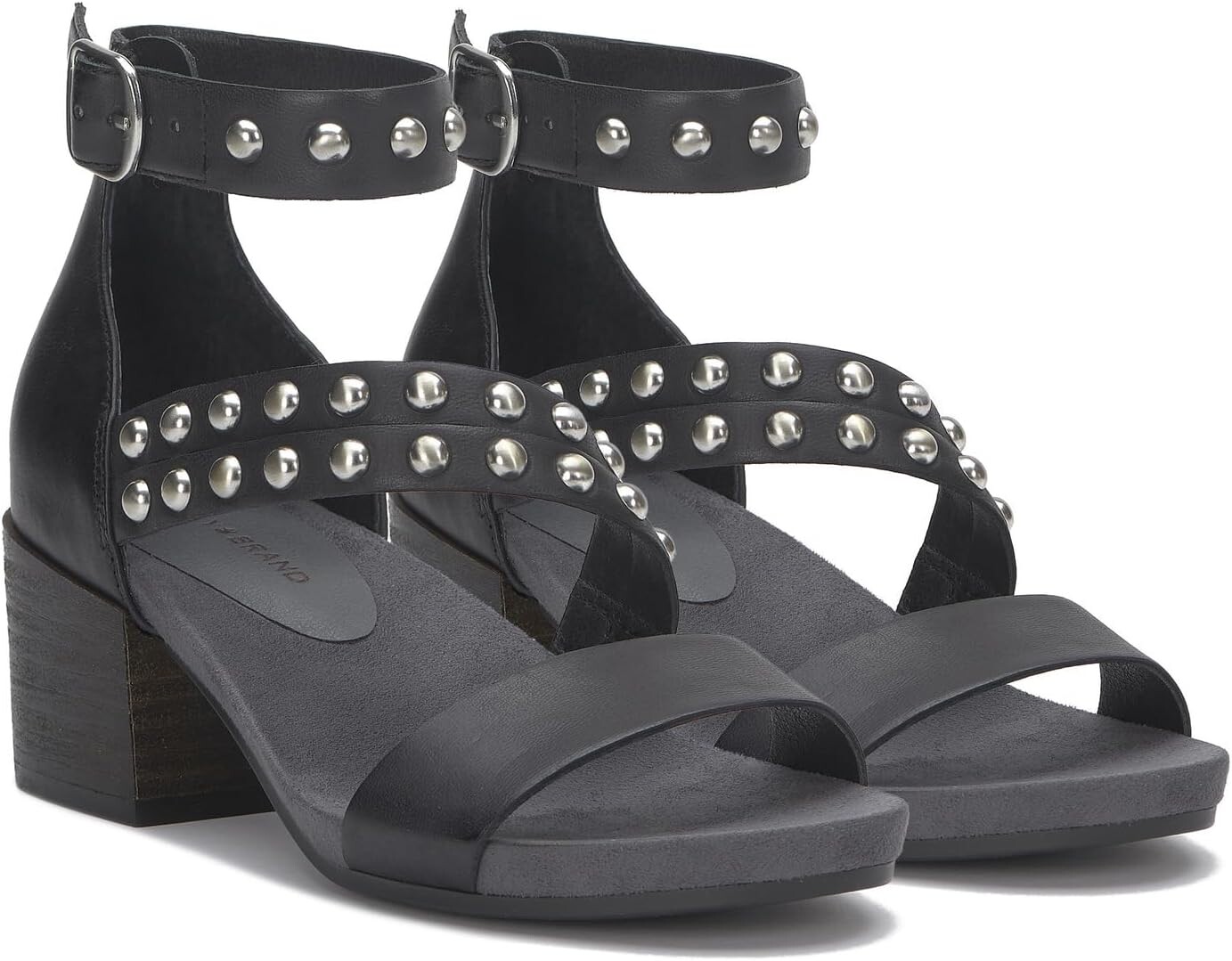 

Сандалии Lucky Brand Piah Studded Heeled Sandal, черный