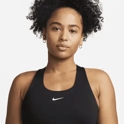 Футболка Nike Swoosh, черный/белый — фото 4