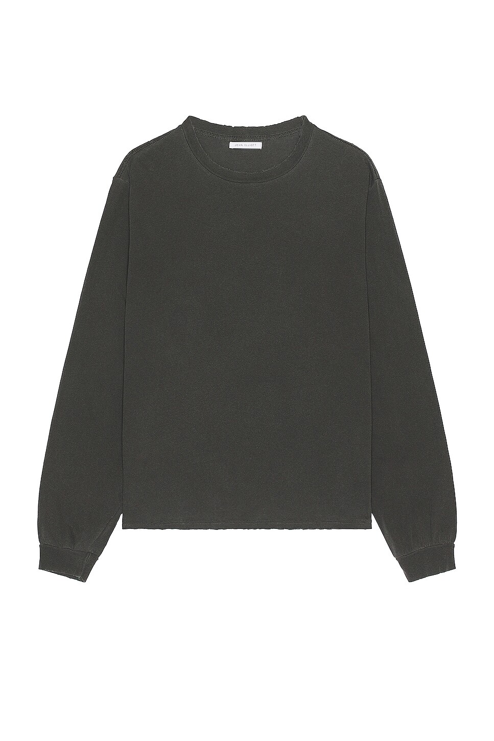 

Футболка John Elliott Folsom Cropped Ls, цвет Vintage Black